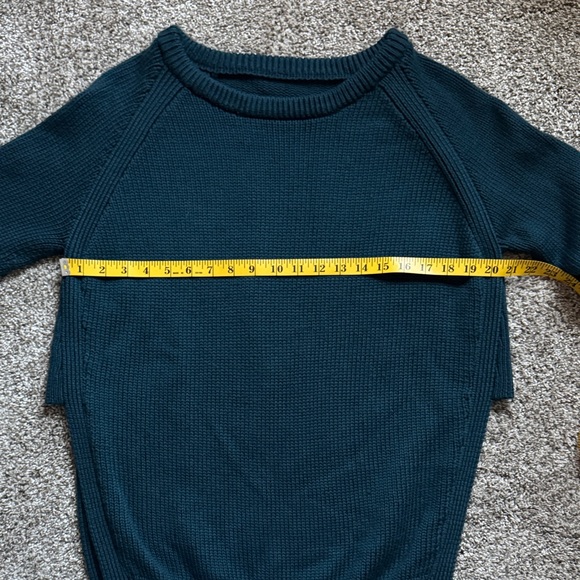 Lululemon Yin to You Chunky Knit Merino Wool Sweater - Deep Teal Alberta Lake - Picture 9 of 9